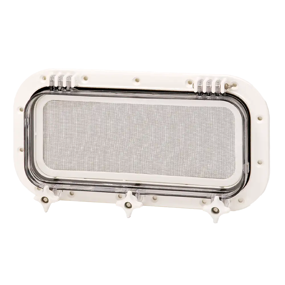Gray Series 4 x 14 Rectangle Opening Molded Portlight
