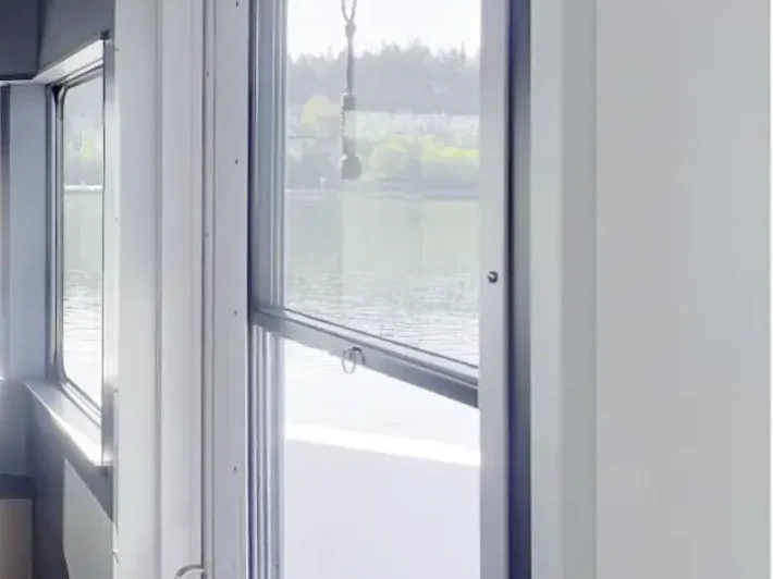 1600-CB Sliding Door Interior, Half Drop Wnidow